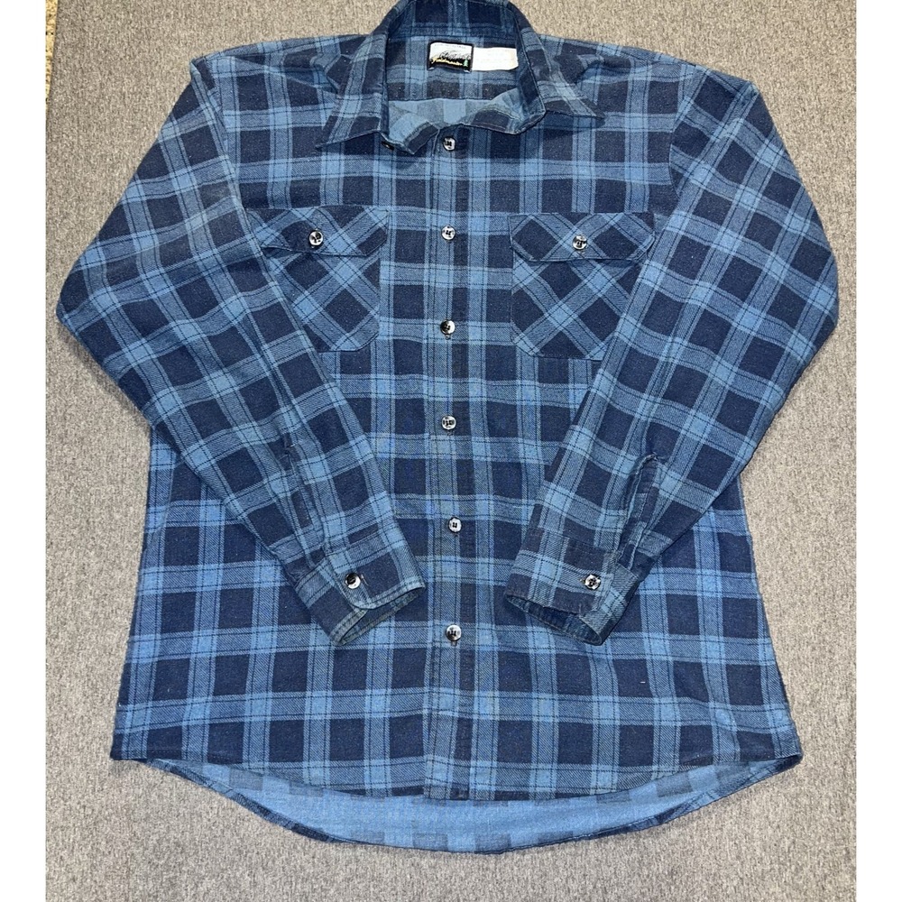 Fieldmaster Long Sleeve Shirt Men's Size L Distressed VTG